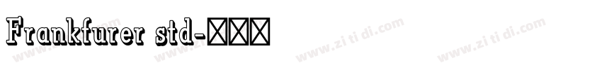 Frankfurer std字体转换